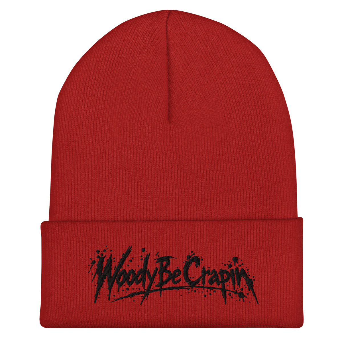 Woody Be Crapin Beanie, red