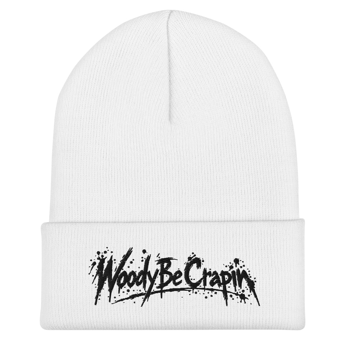 Woody Be Crapin Beanie, white