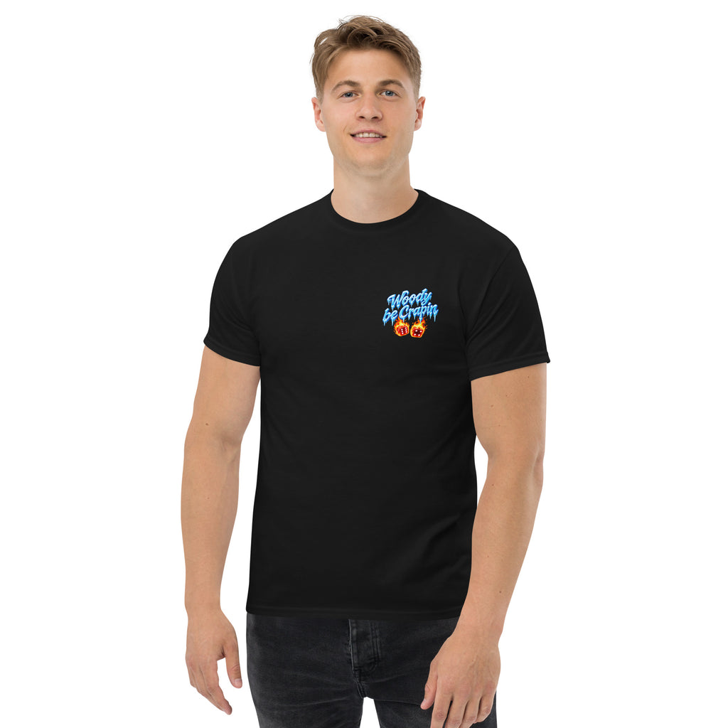 Iced Out Tee, black, front view