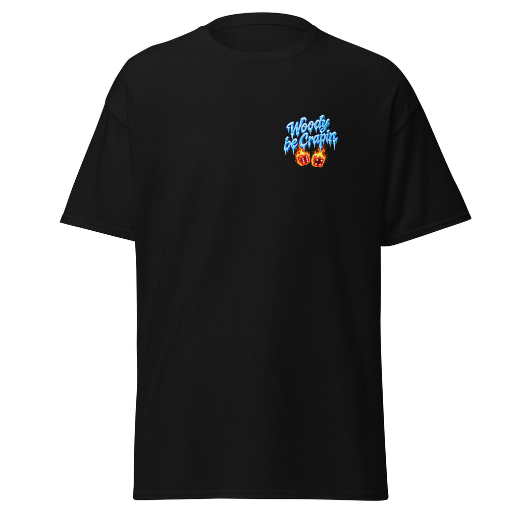 Iced Out Tee, black, front view
