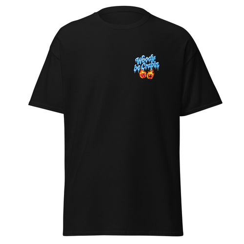 Iced Out Tee, black, front view