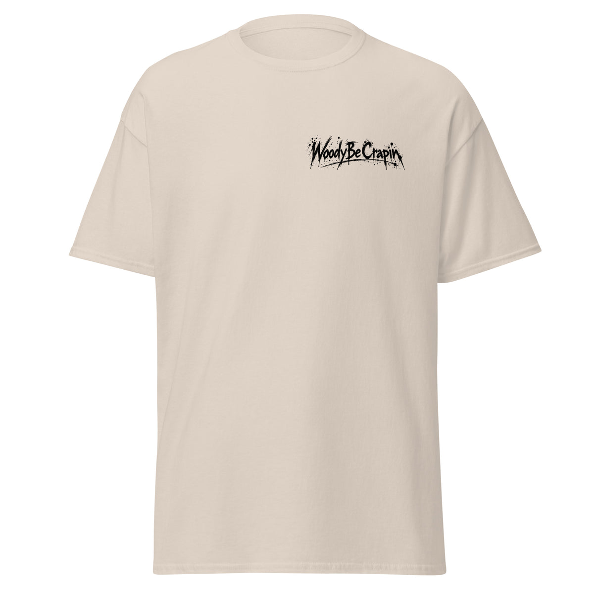 Degenerate Shooter tee, natural, front view