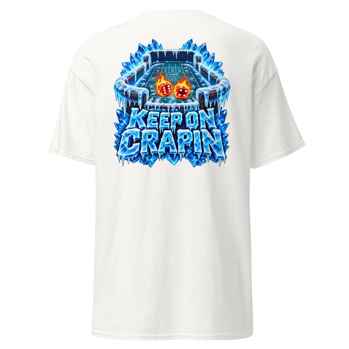 Iced Out Tee, white, back view