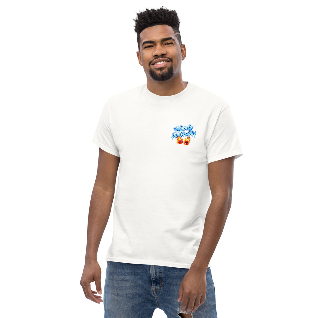 Iced Out Tee, white, front view