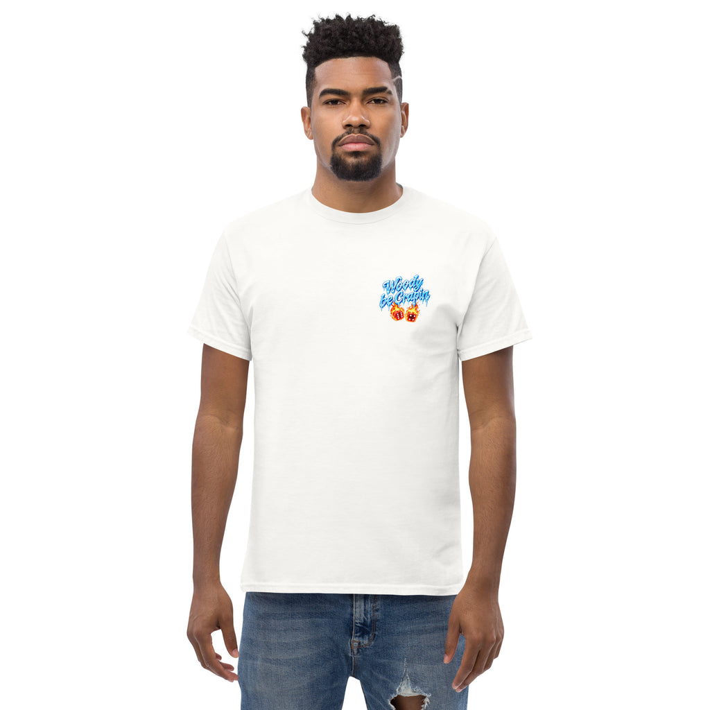 Iced Out Tee, white, front view