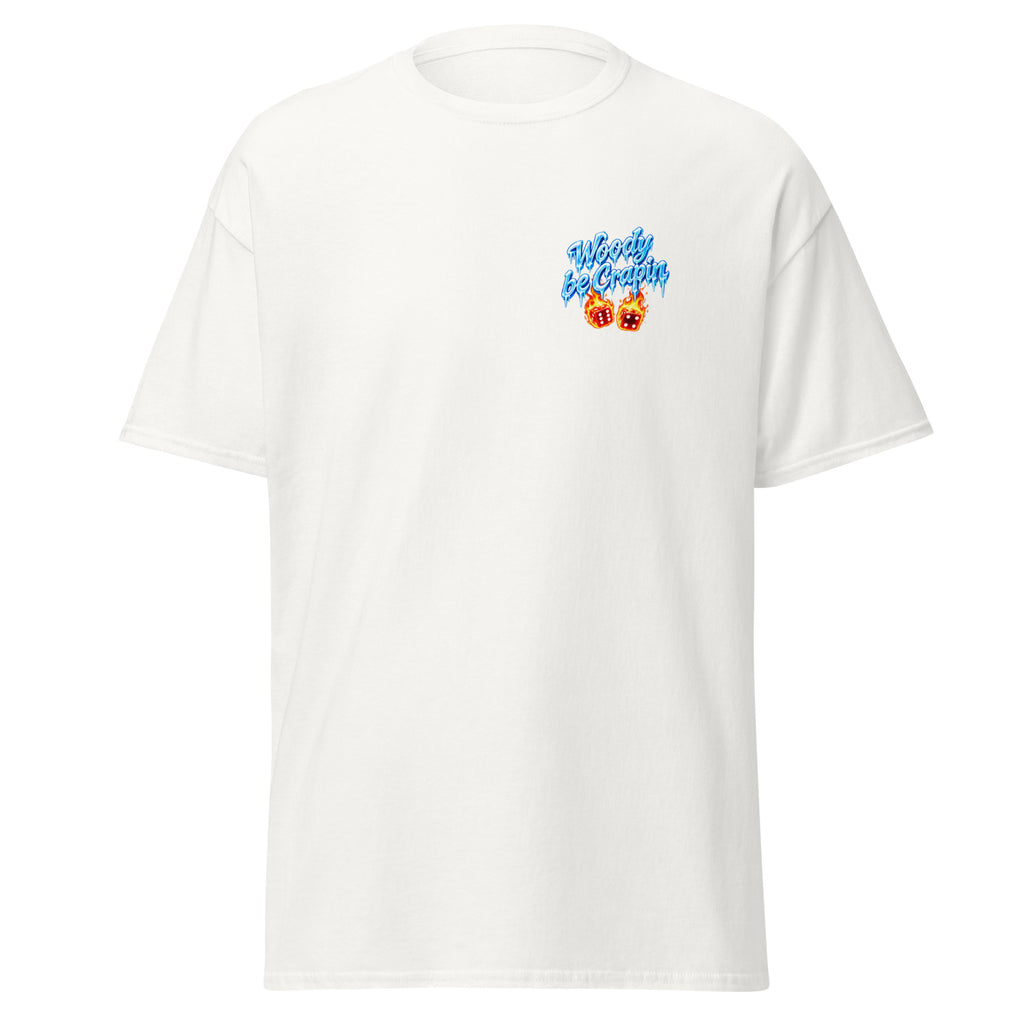 Iced Out Tee, white, front view