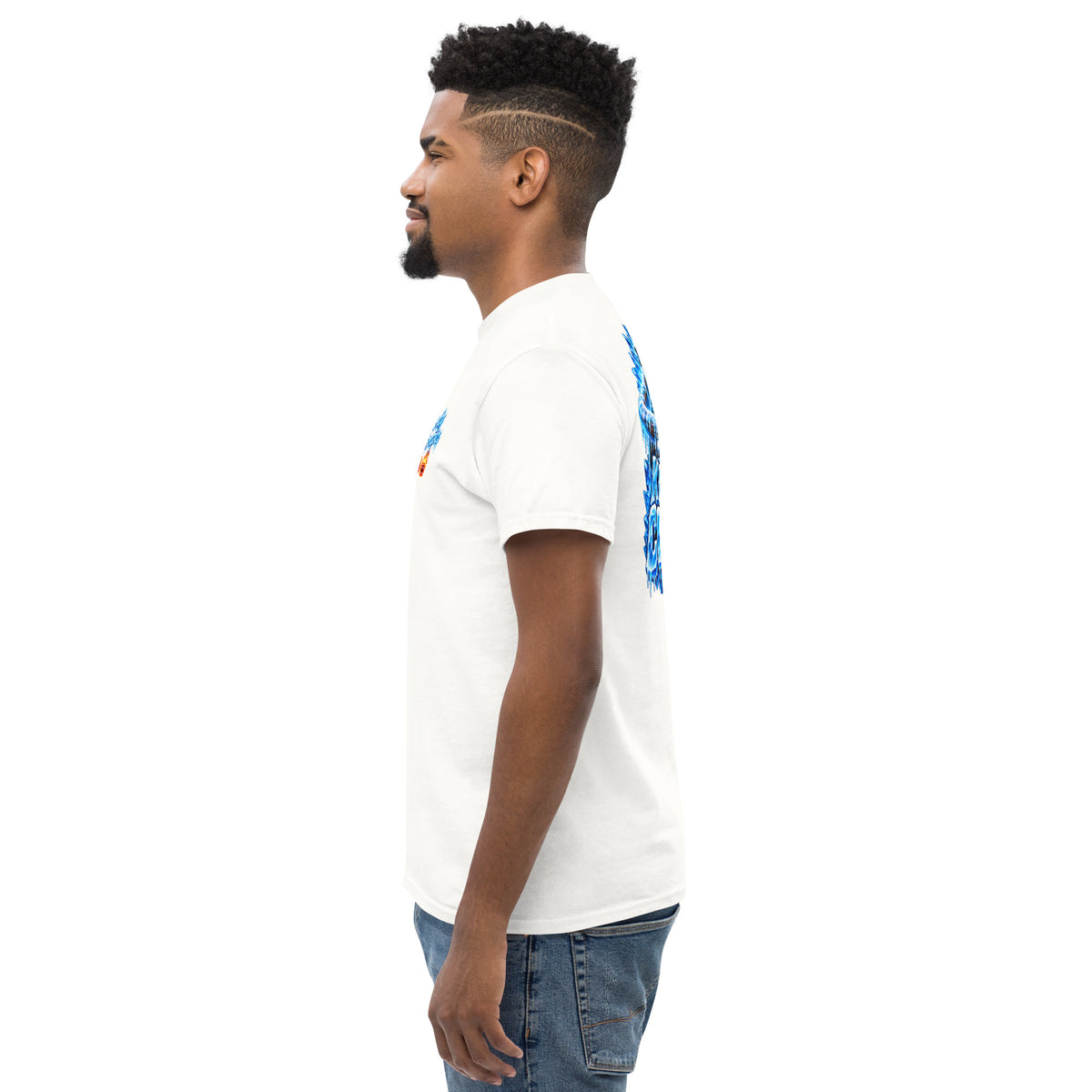 Iced Out Tee, white, left side view