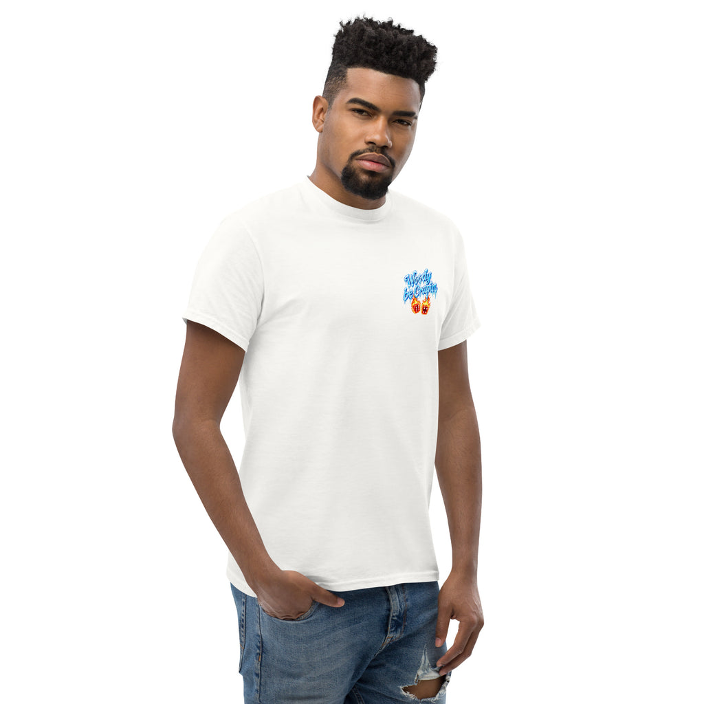 Iced Out Tee, white, right front view