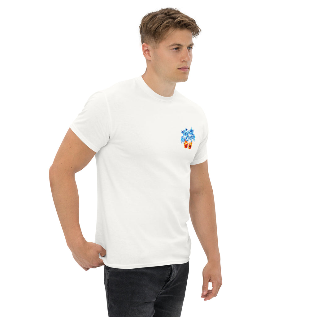 Iced Out Tee, white, right front view
