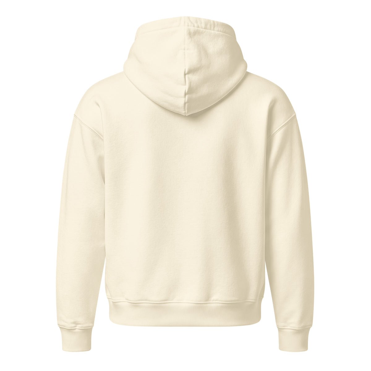 Varsity Woody Hoodie, cream, back view